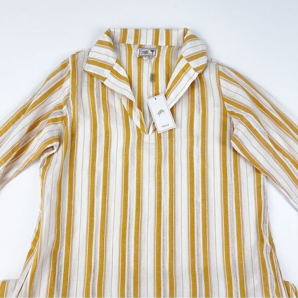 New Mille JACQUELINE DRESS IN CITRUS STRIPE Size M - Picture 11 of 16